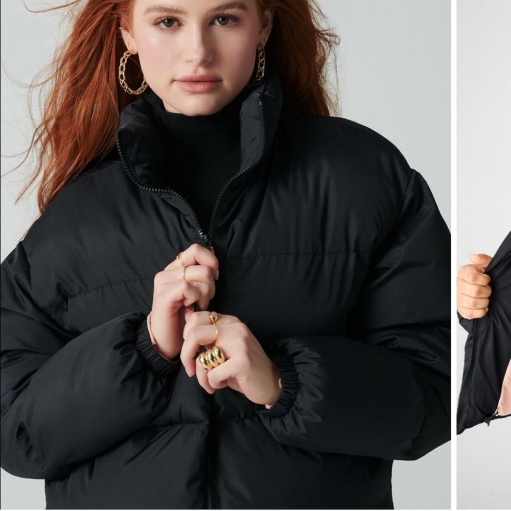 Fabletics Dark Gray Puffer Jacket - image 5